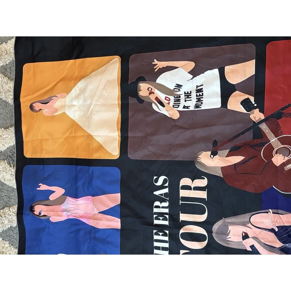 The Eras Tour Room Tapestry 59x51 Large Taylor Swift Swiftie Nostalgia Colorful